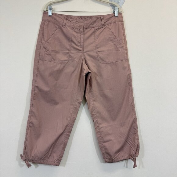 LOFT Women’s 6 Cropped Ripstop Pants Size 8 Outdoor Hiking New - Picture 1 of 8